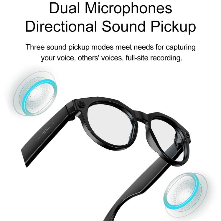 Occhiali intelligenti W611Pro con intelligenza artificiale: fotocamera da 8 MP, Wi-Fi e traduzione automatica tramite IA.