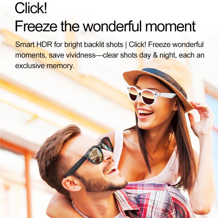 Occhiali intelligenti W611Pro con intelligenza artificiale: fotocamera da 8 MP, Wi-Fi e traduzione automatica tramite IA.