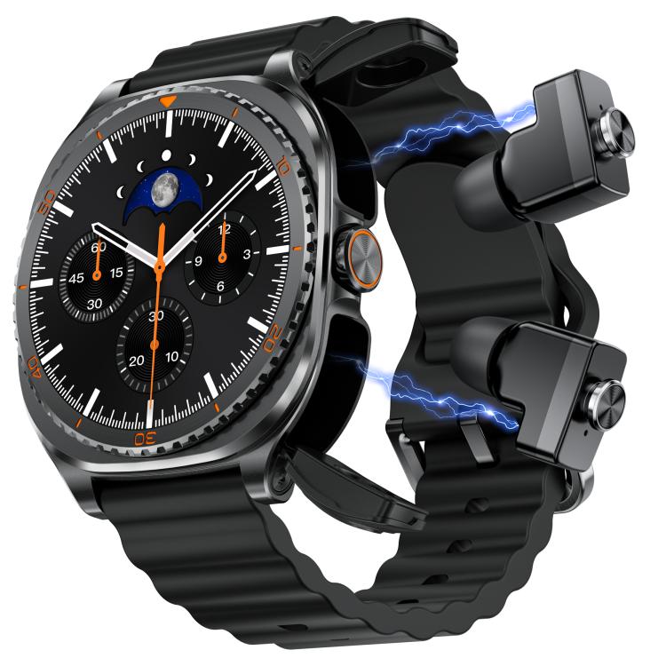 Orologio sportivo intelligente GT99 2 in 1 con display da 1,53 pollici e auricolari Bluetooth TWS.