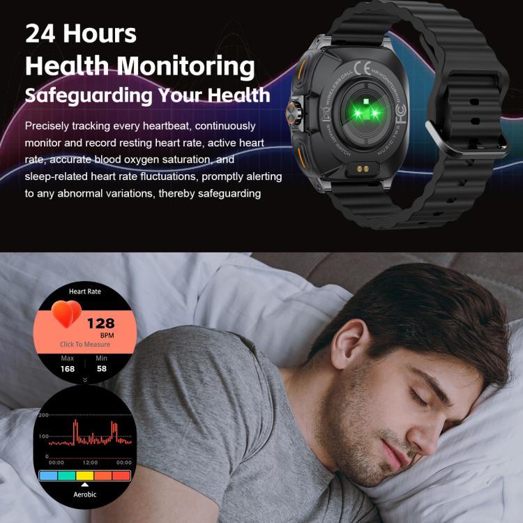 Orologio sportivo intelligente GT99 2 in 1 con display da 1,53 pollici e auricolari Bluetooth TWS.