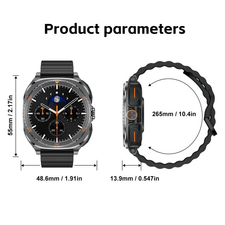 Orologio sportivo intelligente GT99 2 in 1 con display da 1,53 pollici e auricolari Bluetooth TWS.