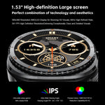 Orologio sportivo intelligente GT99 2 in 1 con display da 1,53 pollici e auricolari Bluetooth TWS.