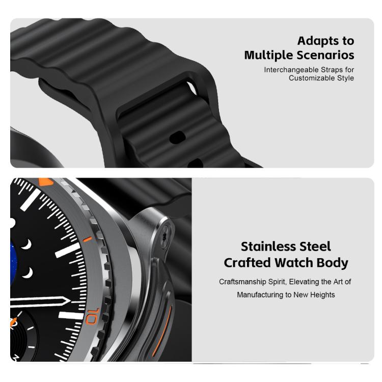 Orologio sportivo intelligente GT99 2 in 1 con display da 1,53 pollici e auricolari Bluetooth TWS.