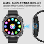Orologio sportivo intelligente GT99 2 in 1 con display da 1,53 pollici e auricolari Bluetooth TWS.