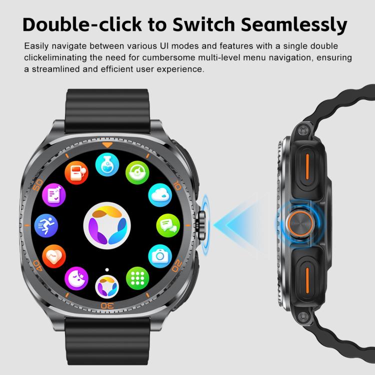 Orologio sportivo intelligente GT99 2 in 1 con display da 1,53 pollici e auricolari Bluetooth TWS.
