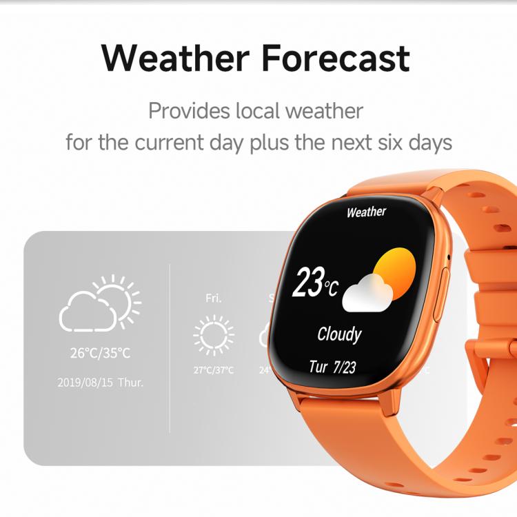 Smartwatch sportivo ultrasottile HD17 Air con display AMOLED da 1,73 pollici.