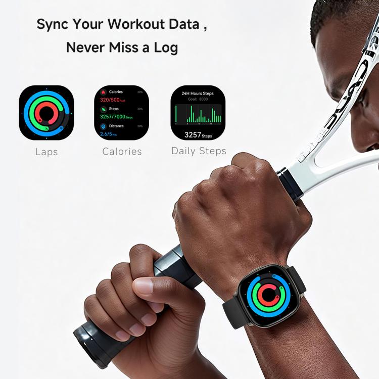 Smartwatch sportivo ultrasottile HD17 Air con display AMOLED da 1,73 pollici.