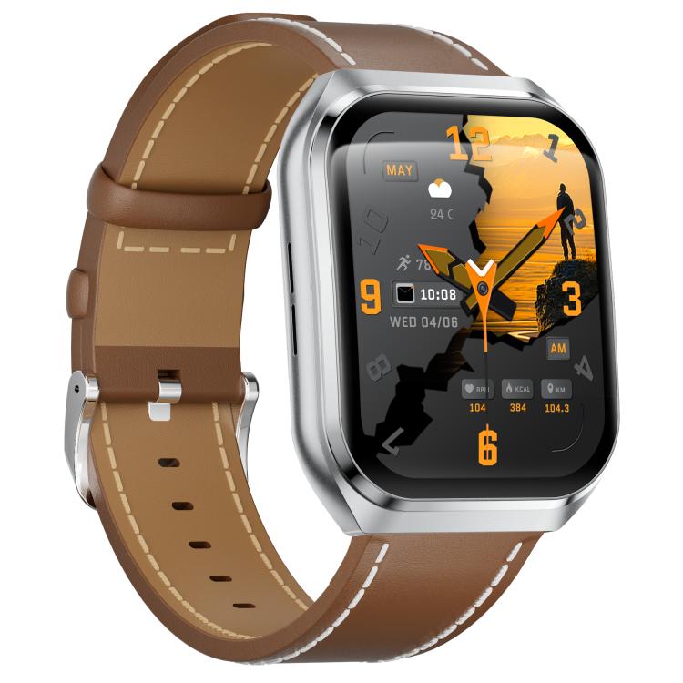 Smartwatch MT66 con schermo curvo IPS da 1,83 pollici e batteria da 1000 mAh.