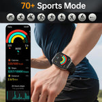 Smartwatch MT66 con schermo curvo IPS da 1,83 pollici e batteria da 1000 mAh.