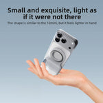 Supporto magnetico per smartphone con impugnatura ergonomica e attacco a scatto., Single Grip, With Fill Light