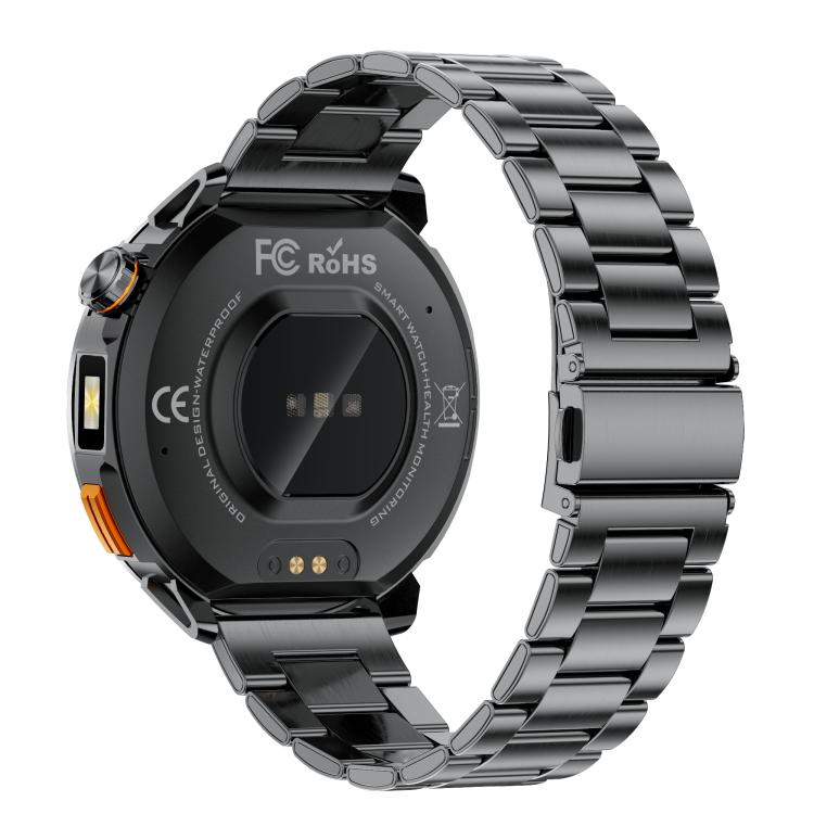 Smartwatch MT68 per avventure all'aria aperta con display IPS da 1,7 pollici, batteria da 1000 mAh e torcia.