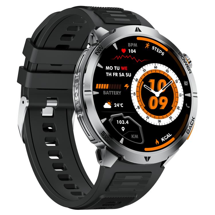 Smartwatch MT68 per avventure all'aria aperta con display IPS da 1,7 pollici, batteria da 1000 mAh e torcia.