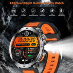Smartwatch MT68 per avventure all'aria aperta con display IPS da 1,7 pollici, batteria da 1000 mAh e torcia.