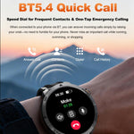 Smartwatch MT68 per avventure all'aria aperta con display IPS da 1,7 pollici, batteria da 1000 mAh e torcia.