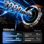 Smartwatch MT68 per avventure all'aria aperta con display IPS da 1,7 pollici, batteria da 1000 mAh e torcia.