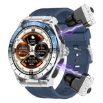 T95E: Smartwatch sportivo 2 in 1 con display da 1,52 pollici e auricolari Bluetooth TWS.