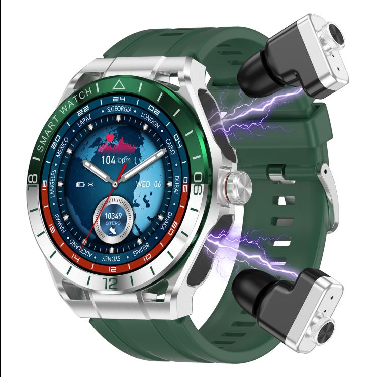 T95E: Smartwatch sportivo 2 in 1 con display da 1,52 pollici e auricolari Bluetooth TWS.