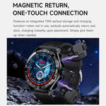 T95E: Smartwatch sportivo 2 in 1 con display da 1,52 pollici e auricolari Bluetooth TWS.