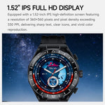 T95E: Smartwatch sportivo 2 in 1 con display da 1,52 pollici e auricolari Bluetooth TWS.