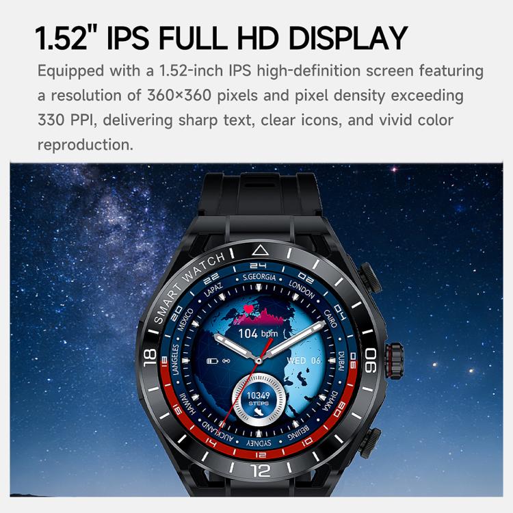 T95E: Smartwatch sportivo 2 in 1 con display da 1,52 pollici e auricolari Bluetooth TWS.