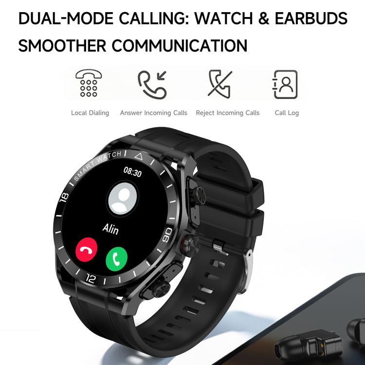 T95E: Smartwatch sportivo 2 in 1 con display da 1,52 pollici e auricolari Bluetooth TWS.