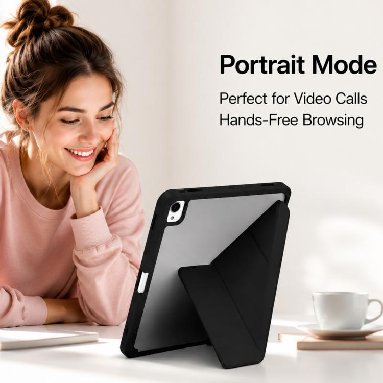 Custodia in pelle XDcase con motivo a grana di riso, pieghevole a Y, per tablet smart e con porta penna., For iPad Air 13 inch 2026 / 2025 / 2024, For iPad mini 2024 / 2021