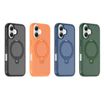 Custodia per telefono antiurto con supporto magnetico girevole a 360° e airbag., For iPhone 16