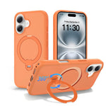 Custodia per telefono antiurto con supporto magnetico girevole a 360° e airbag., For iPhone 16