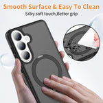 Custodia per telefono antiurto con supporto magnetico girevole a 360° e airbag., For Samsung Galaxy S26+ 5G, For Samsung Galaxy S26 Ultra 5G, For Samsung Galaxy S26 5G