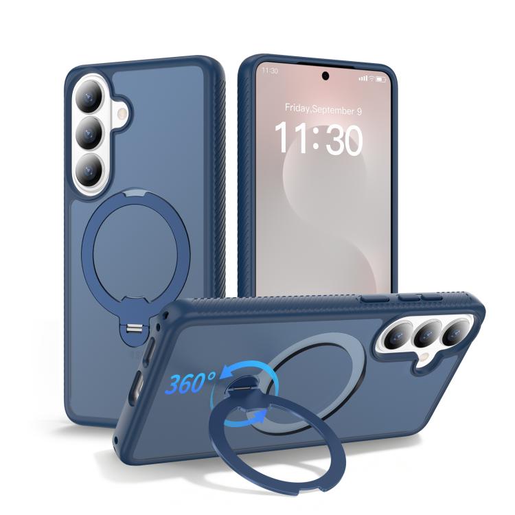 Custodia per telefono antiurto con supporto magnetico girevole a 360° e airbag., For Samsung Galaxy S26+ 5G, For Samsung Galaxy S26 Ultra 5G, For Samsung Galaxy S26 5G