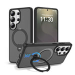 Custodia per telefono antiurto con supporto magnetico girevole a 360° e airbag., For Samsung Galaxy S26+ 5G, For Samsung Galaxy S26 Ultra 5G, For Samsung Galaxy S26 5G