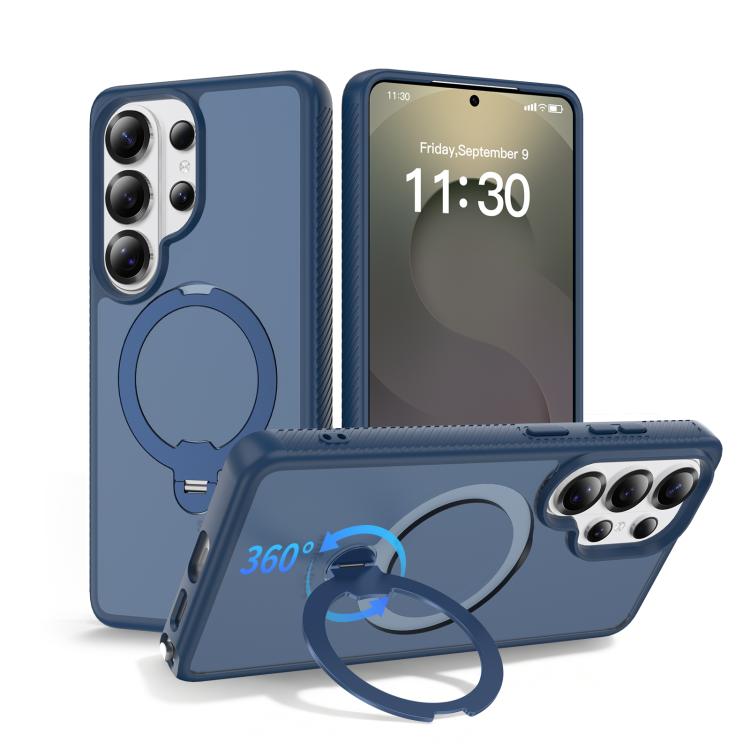Custodia per telefono antiurto con supporto magnetico girevole a 360° e airbag., For Samsung Galaxy S26+ 5G, For Samsung Galaxy S26 Ultra 5G, For Samsung Galaxy S26 5G
