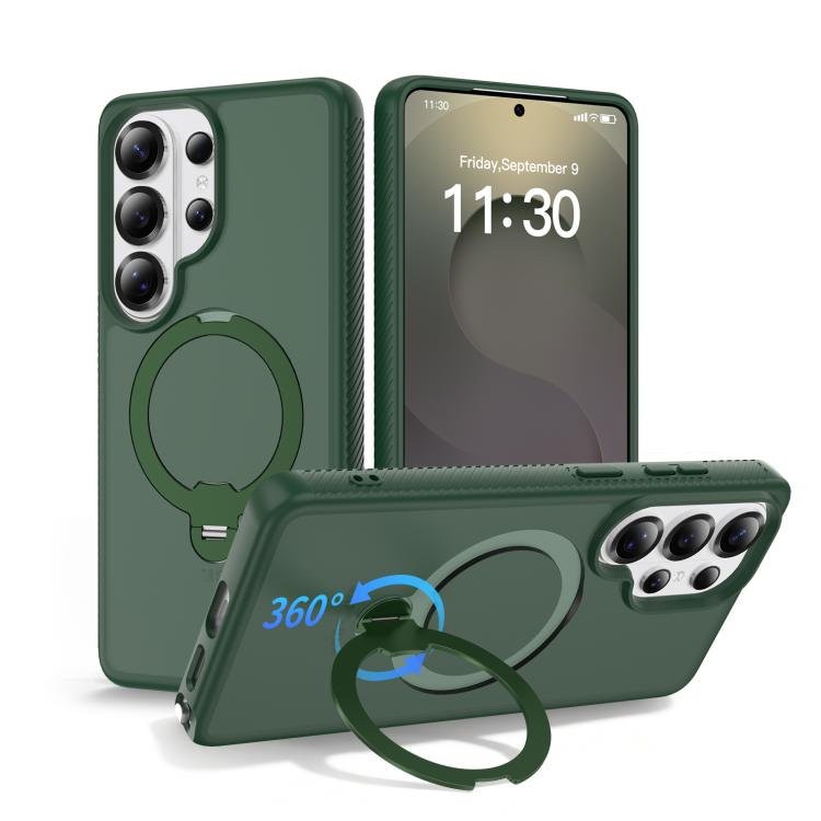 Custodia per telefono antiurto con supporto magnetico girevole a 360° e airbag., For Samsung Galaxy S26+ 5G, For Samsung Galaxy S26 Ultra 5G, For Samsung Galaxy S26 5G
