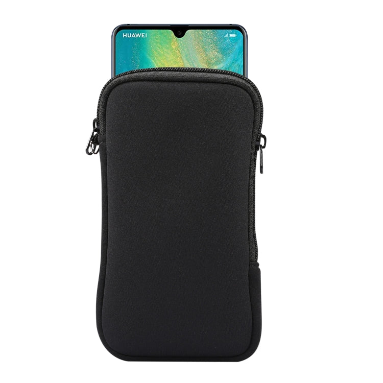 Custodia protettiva per custodia protettiva con cerniera elastica universale con cordino per smartphone Huawei Mate 20 X / 7,2 pollici, For Huawei Mate 20 X