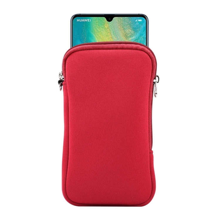 Custodia protettiva per custodia protettiva con cerniera elastica universale con cordino per smartphone Huawei Mate 20 X / 7,2 pollici, For Huawei Mate 20 X