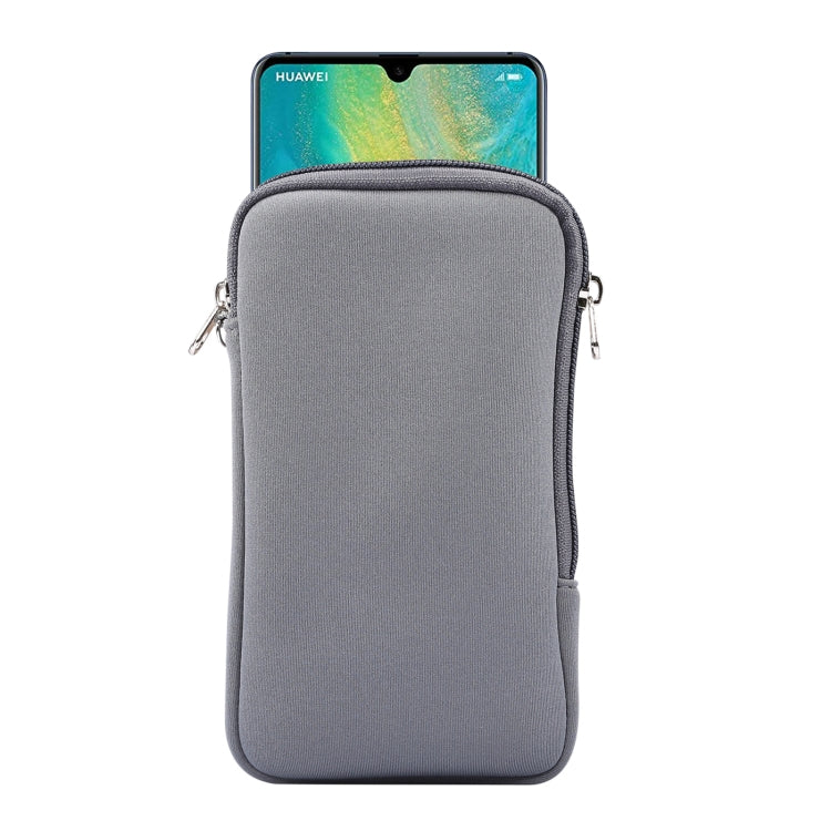 Custodia protettiva per custodia protettiva con cerniera elastica universale con cordino per smartphone Huawei Mate 20 X / 7,2 pollici, For Huawei Mate 20 X
