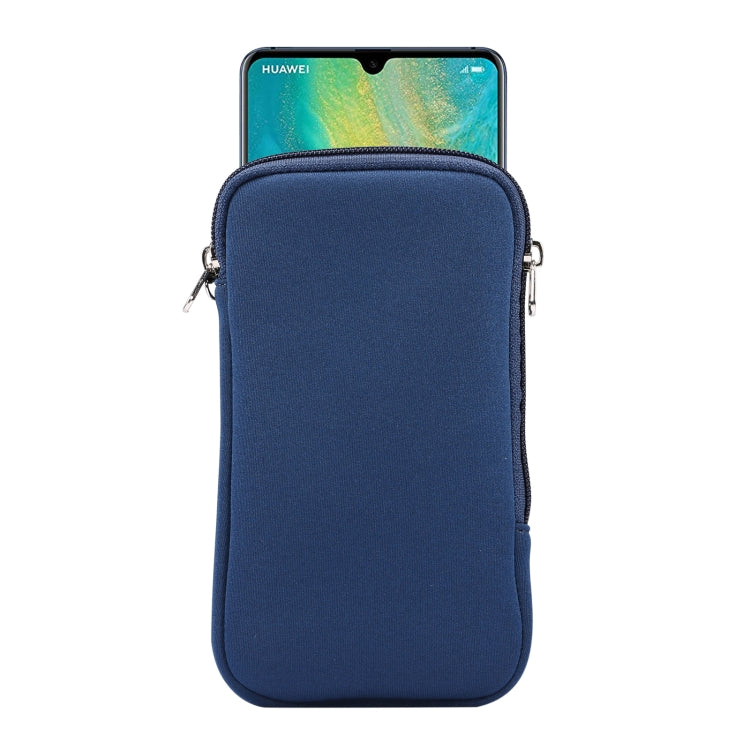 Custodia protettiva per custodia protettiva con cerniera elastica universale con cordino per smartphone Huawei Mate 20 X / 7,2 pollici, For Huawei Mate 20 X