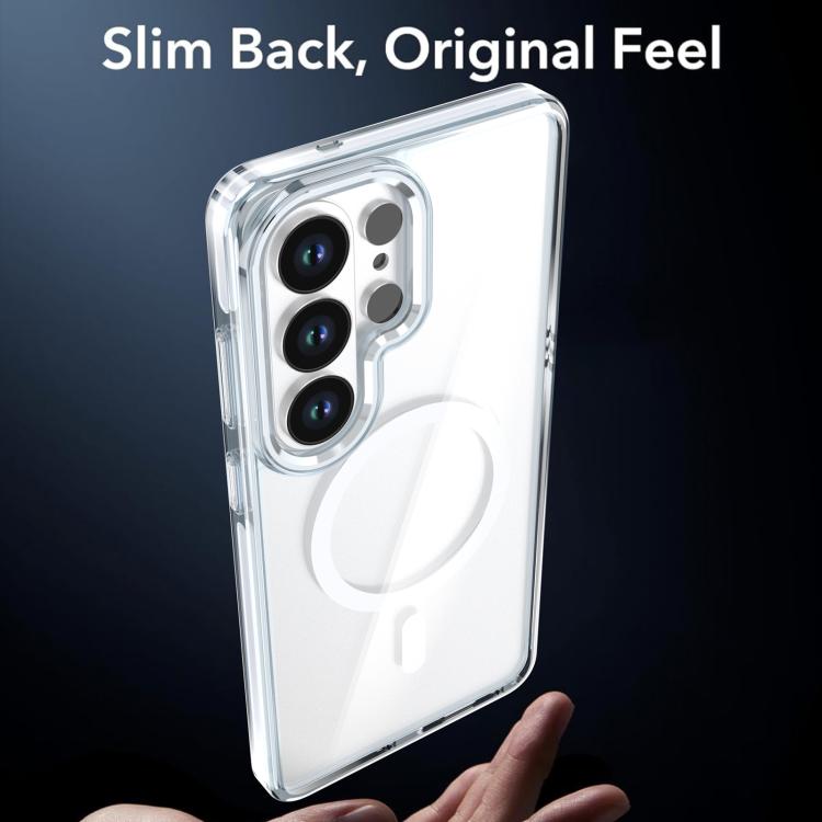 Custodia magnetica trasparente bicolore per telefono Qicai, For Samsung Galaxy S26 Ultra 5G