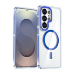 Custodia magnetica trasparente bicolore per telefono Qicai, For Samsung Galaxy S26 Ultra 5G