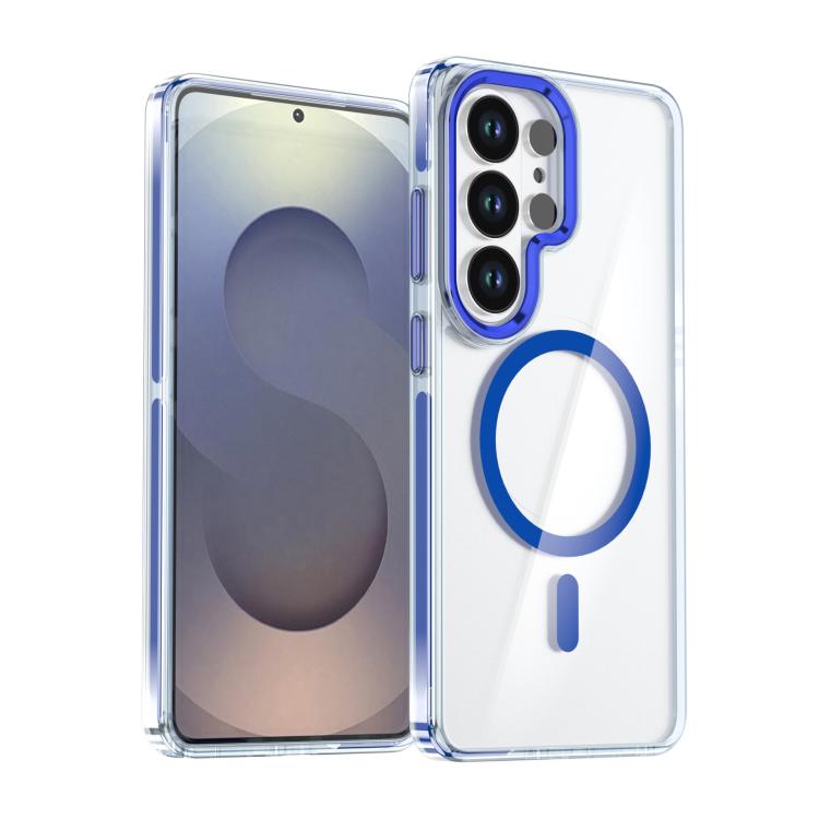 Custodia magnetica trasparente bicolore per telefono Qicai, For Samsung Galaxy S26 Ultra 5G