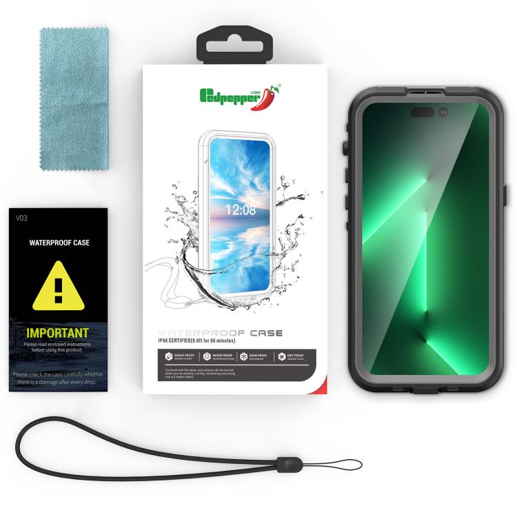 Custodia magnetica impermeabile per telefono RedPepper, For iPhone 17e / 16e