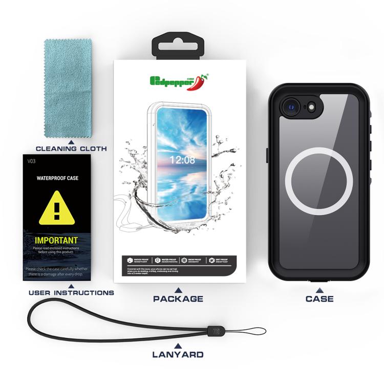 Custodia per telefono robusta magnetica RedPepper A Style, For iPhone 17e / 16e
