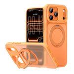 Custodia magnetica per telefono con supporto girevole in stile Alpha., For iPhone 17 Pro Max, For iPhone 17 Pro