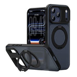 Custodia magnetica per telefono con supporto girevole in stile Alpha., For iPhone 17 Pro Max, For iPhone 17 Pro