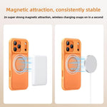 Custodia magnetica per telefono con supporto girevole in stile Alpha., For iPhone 17 Pro Max, For iPhone 17 Pro