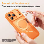 Custodia magnetica per telefono con supporto girevole in stile Alpha., For iPhone 17 Pro Max, For iPhone 17 Pro