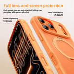 Custodia magnetica per telefono con supporto girevole in stile Alpha., For iPhone 17 Pro Max, For iPhone 17 Pro