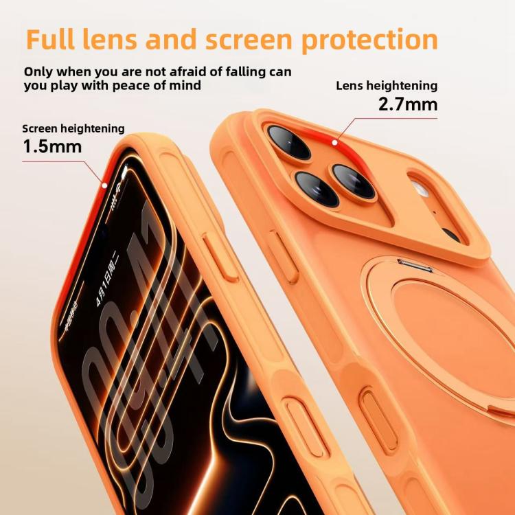 Custodia magnetica per telefono con supporto girevole in stile Alpha., For iPhone 17 Pro Max, For iPhone 17 Pro