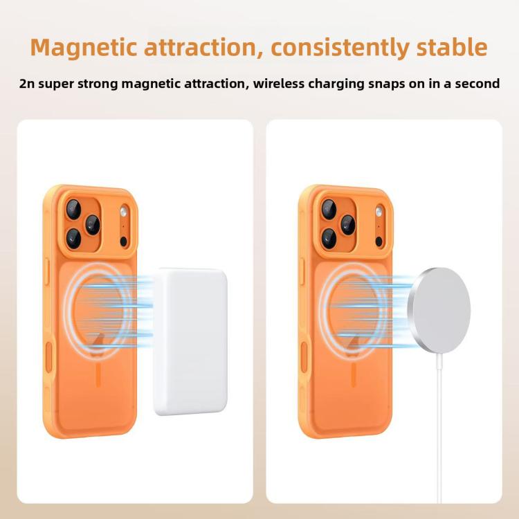 Custodia magnetica per telefono Alpha-style con effetto pelle, For iPhone 17 Pro Max, For iPhone 17 Pro