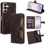 Custodia per telefono in pelle con fibbia magnetica, piacevole al tatto., For Samsung Galaxy S26+ 5G, For Samsung Galaxy S26 Ultra 5G, For Samsung Galaxy S26 5G